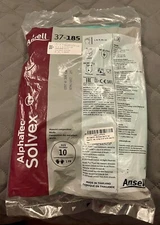 1 Pair Ansell AlphaTec Solvex 37-185 Chemical Resistant Gloves: Sz Extra Large