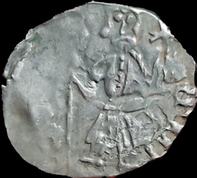Mircea I cel Batran . Mike the Elder 1386 1418 AD Silver Ducat.  Wallachia Rare
