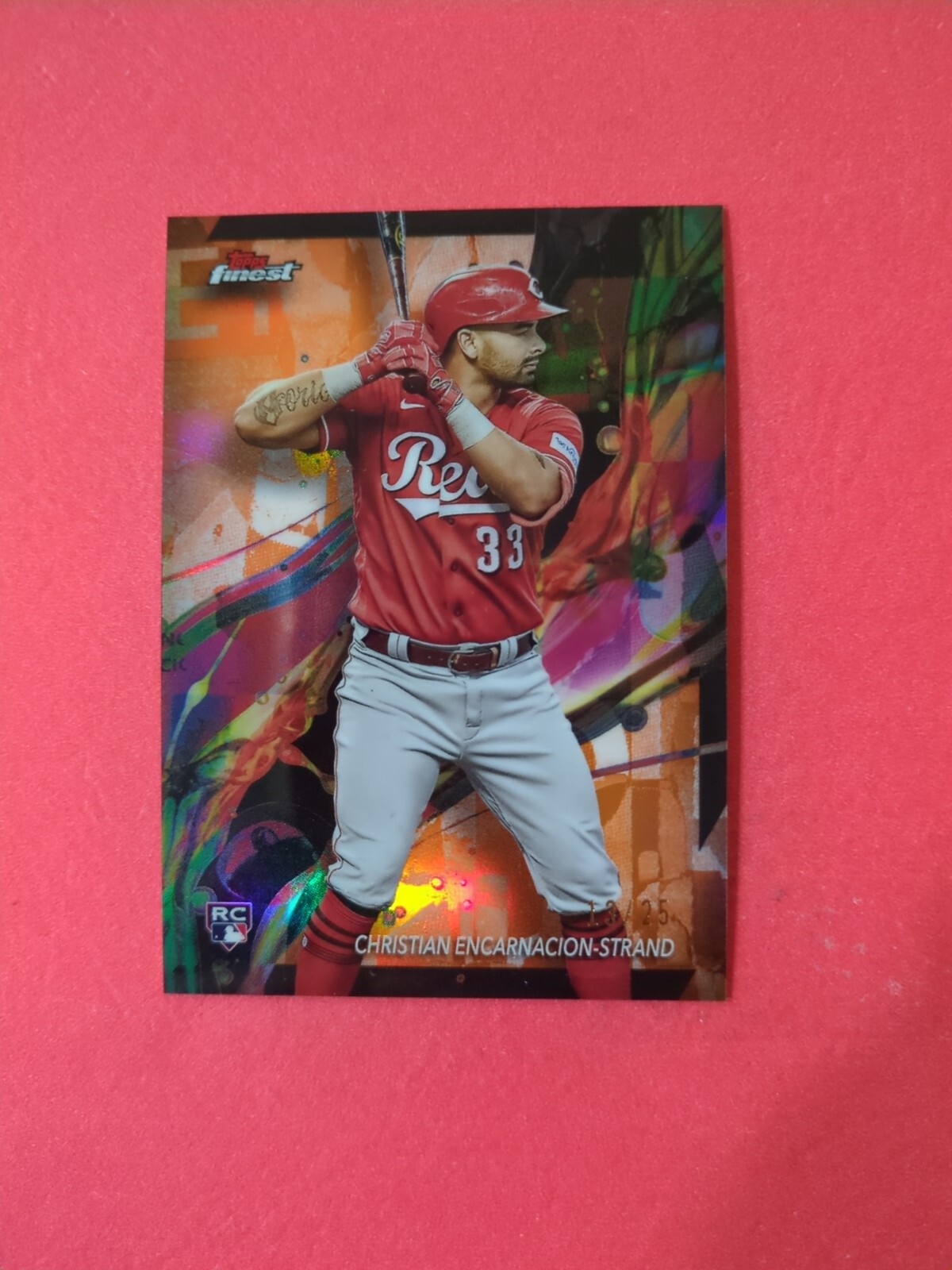 2024 Topps Finest Christian Encarnacion-Strand RC #4 Orange SP Parallel 13/25