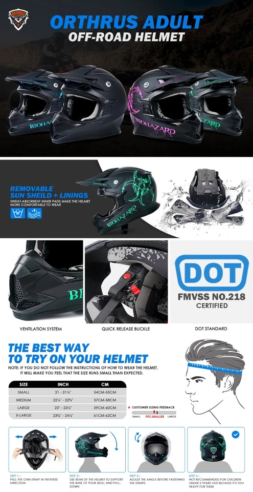 Casco integral juvenil aprobado por el DOT niños casco de moto de calle para niños niños Foto 4 de 4