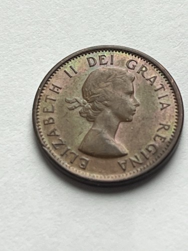 Lot of 2 Nicely Toned Canadian Queen Elizabeth II Pennies 1962 / 1964 -see photo - Bild 2 von 7