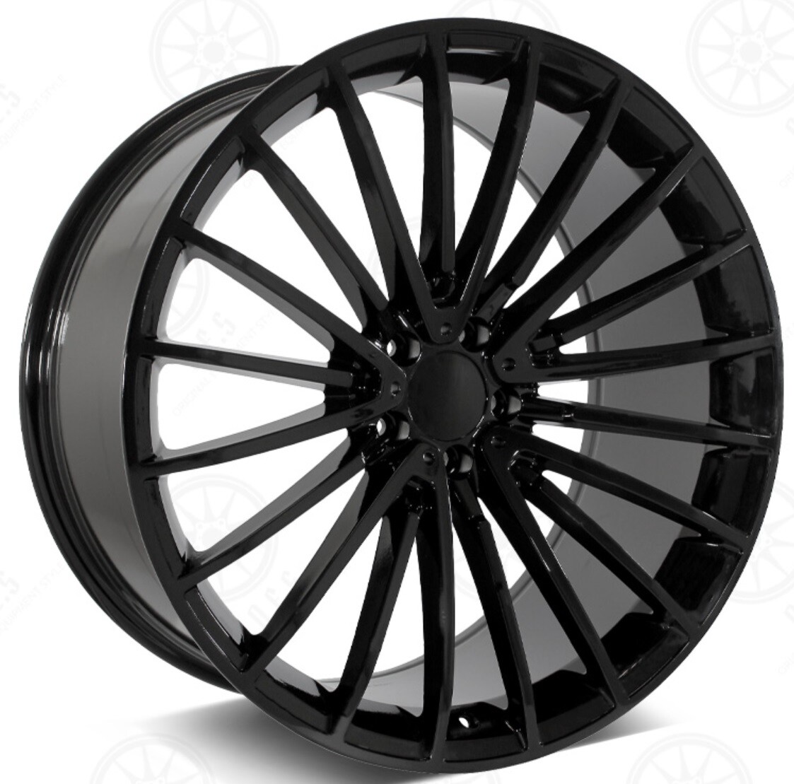 22X10.5 5x112 +43 Style Black Rims Fit Mercedes Benz GLE ML350 ML550 ...
