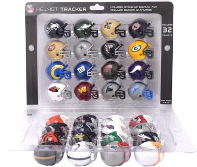 NFLチーム ミニヘルメット 32個セット 2024 Riddell NFL Helmet Tracker Set - All 32 teams gumball