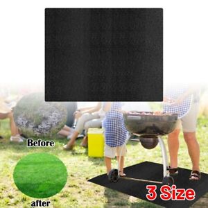 Fireproof Heat Mat Pad Floor Protective Rug For Resistant BBQ Barbecue Gas Gril