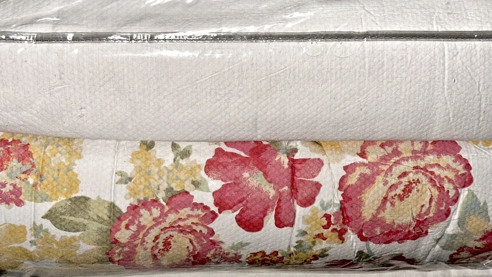 Juego de edredón de 4 piezas Mary Jane’s Farm Vintage Rose Queen Farmhouse Shabby Chic Foto 4 de 4