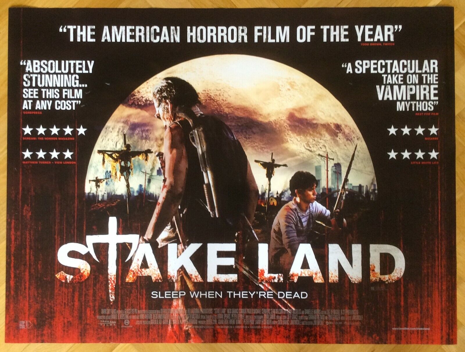 High quality new Stake Land 2010 Orig doublesided Max 79% OFF Horror Quad UK 40