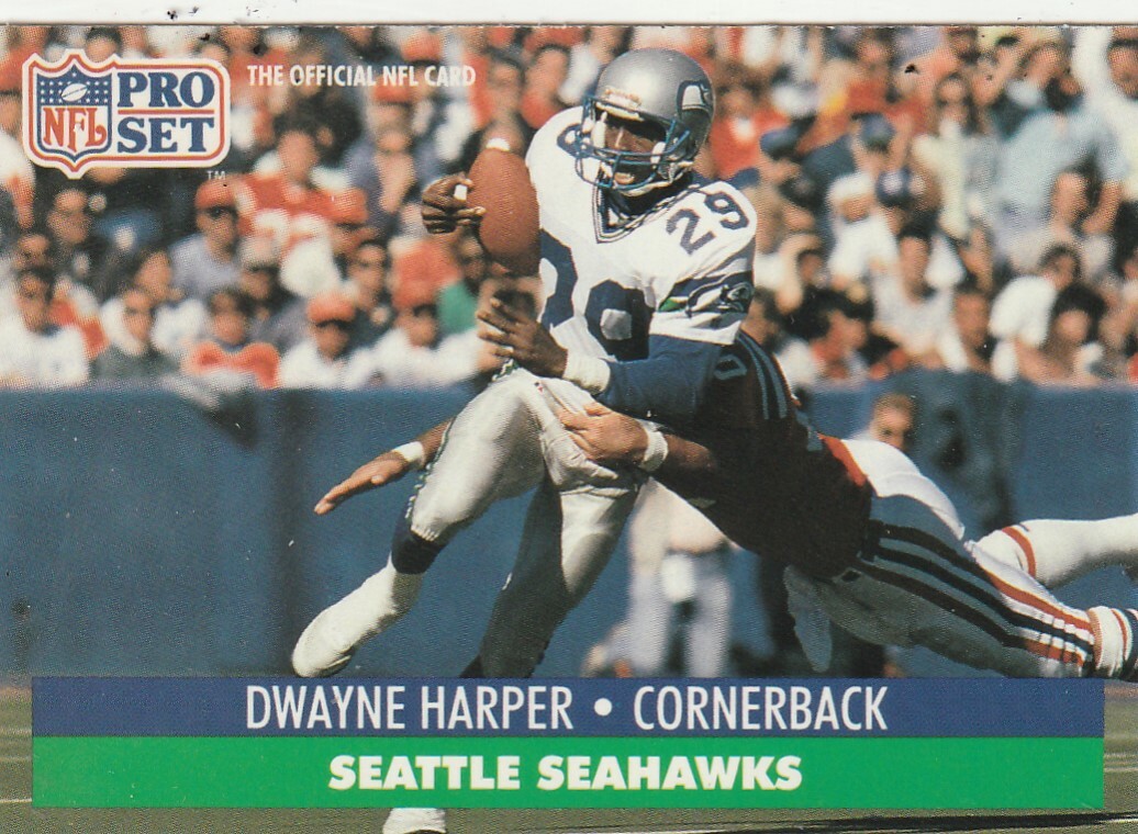 FREE SHIPPING-MINT-1991 Pro Set Dwayne Harper #662 SEAHAWKS PLUS BONUS CARDS