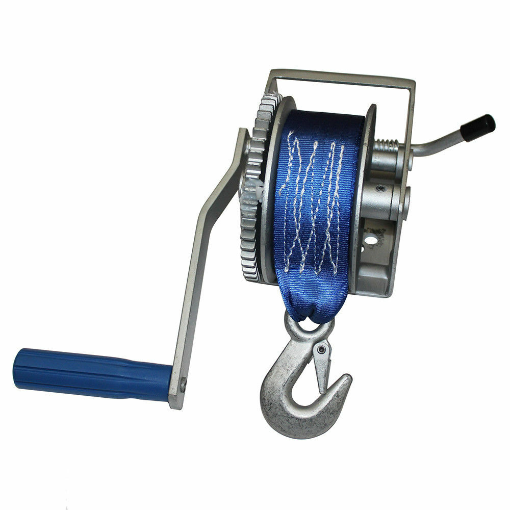 700Kg Hand Winch bing 8M 50mm 51 HD 1500LB Marine Boat Tinny