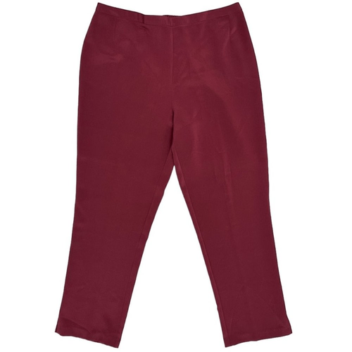 Emmelle Silk Essential Narrow Leg Pant w/ Flat Front & Back Elastic Ruby SLK - 第 5/16 張圖片