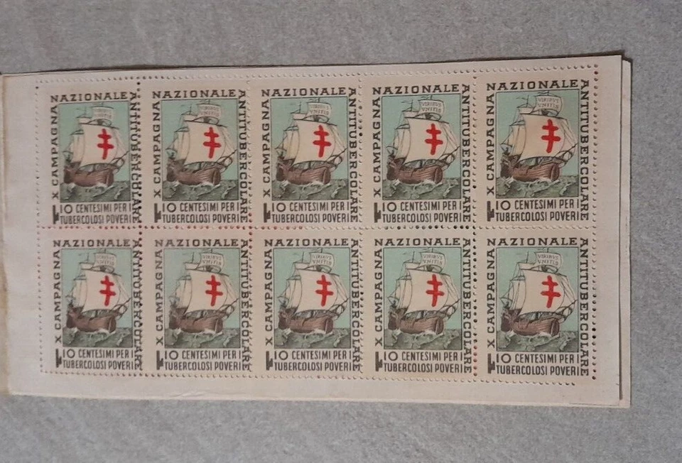 REGNO GIORNATA DELLE DUE CROCI CAMPGNA ANTITUBERCOLARE LIBRETTO INTEGRO OTTIMO - Immagine 3 di 4
