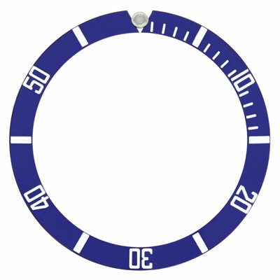 LÜNETTENEINSATZ FÜR VINTAGE ROLEX SEA WOWNER 16600 ODER 16660 UHR BLAU FARBE