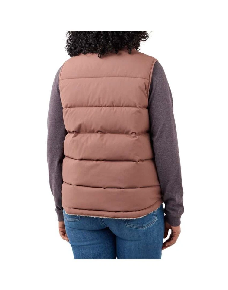 Carharrt Women's Relaxed Fit Midweight Utility Vest Nutmeg Large - Image 2 of 4