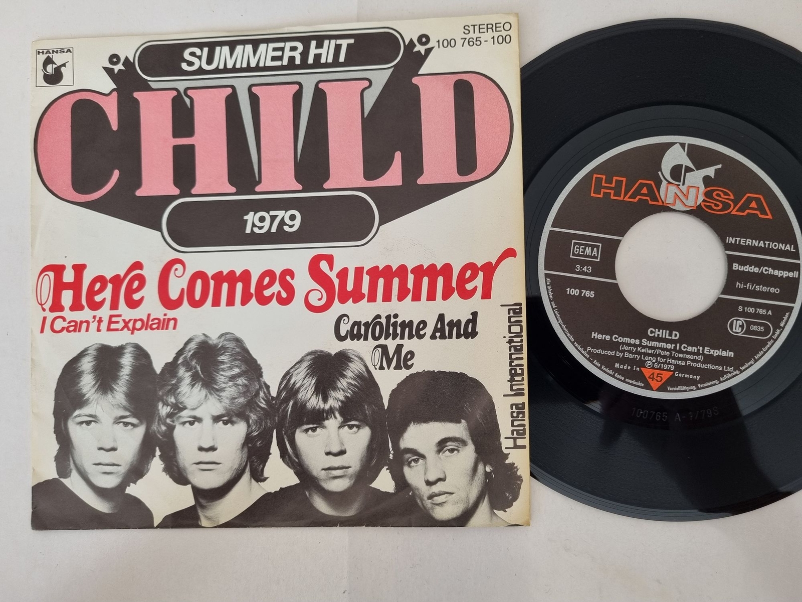 Child - Here comes summer I can't explain 7'' Vinyl Germany