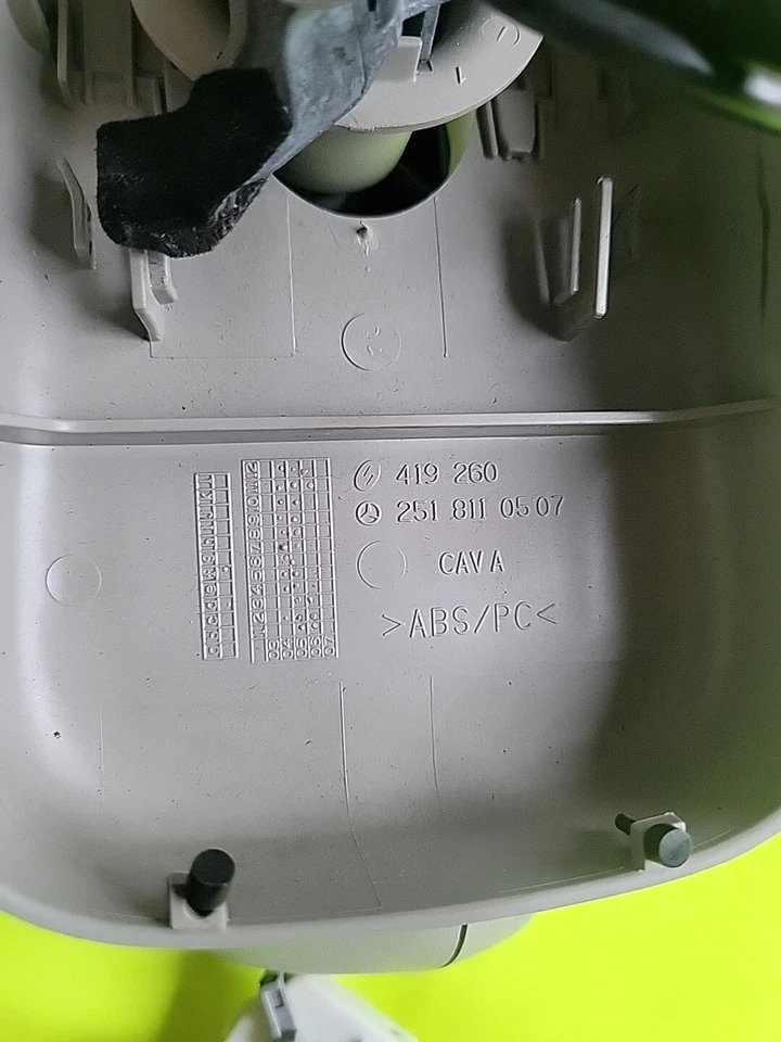 Espejo retrovisor interior 06-12 Mercedes X164 GL350 GL550 ML550 sin atenuación Foto 4 de 4