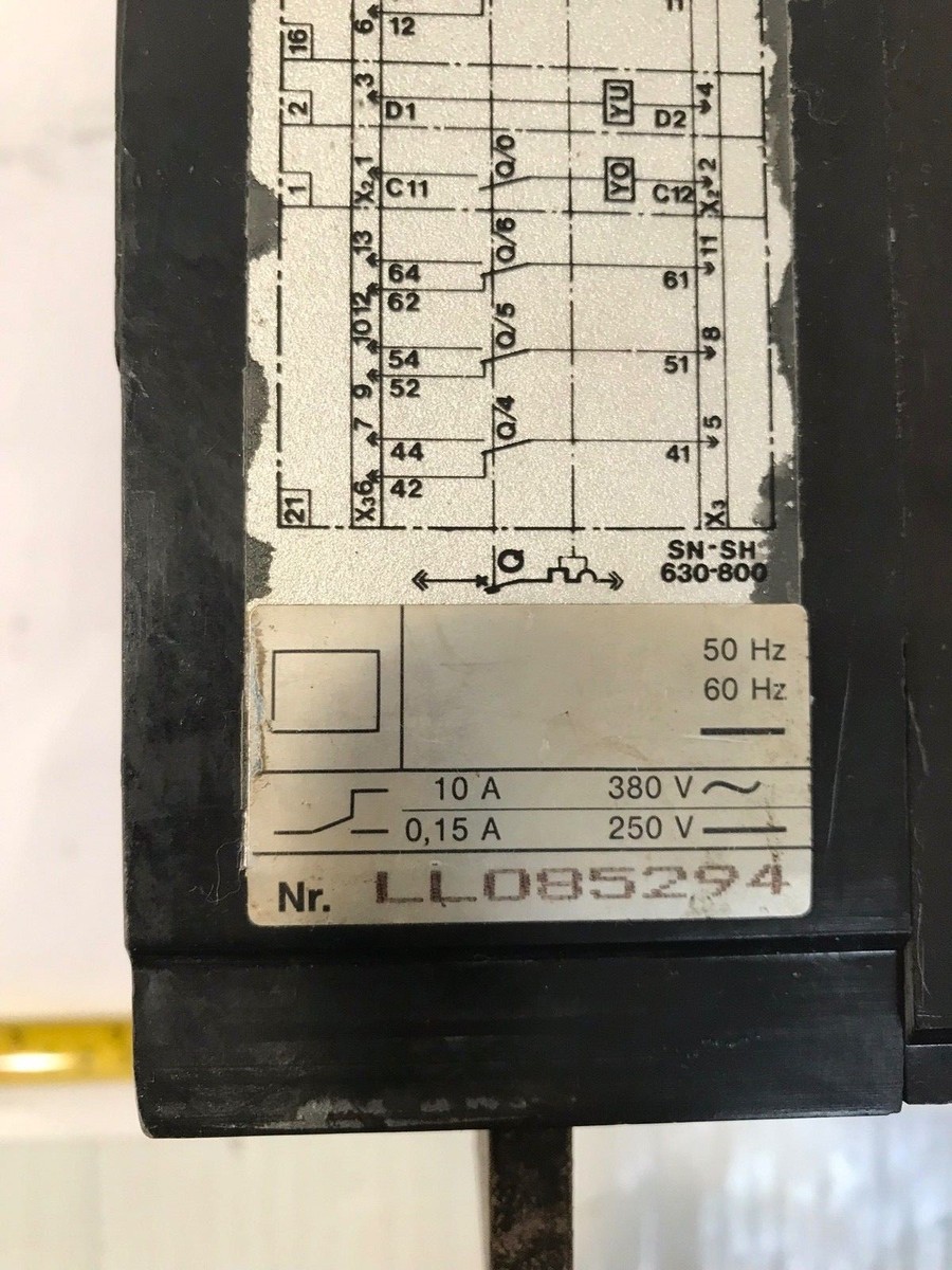 ABB SACE Bergamot SH630 LLO85294 Circuit Breaker 630A 660V 3 ABB SACE Bergamot SH630 LLO85294 Circuit Breaker 630A 660V 3