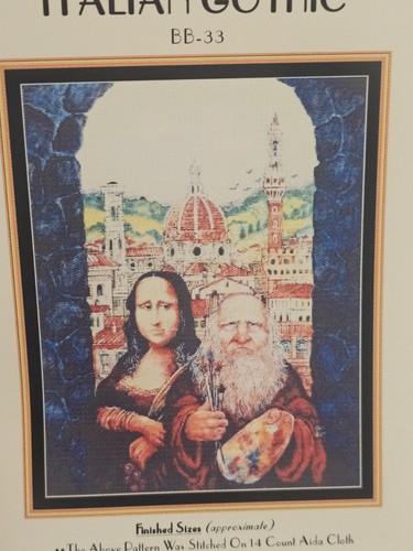 RARE Mystic Stitch Bill Bell Italian Gothic Cross Stitch Pattern Book BB-33 - Picture 3 of 4