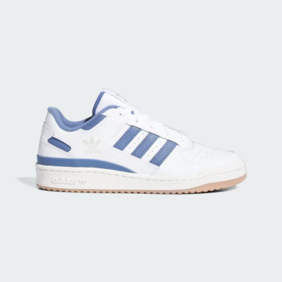 Adidas Originals Men's White Blue Forum Low CL Shoes IH7821