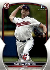 2023 Bowman Draft Andrew Walters #BD-184 Cleveland Guardians