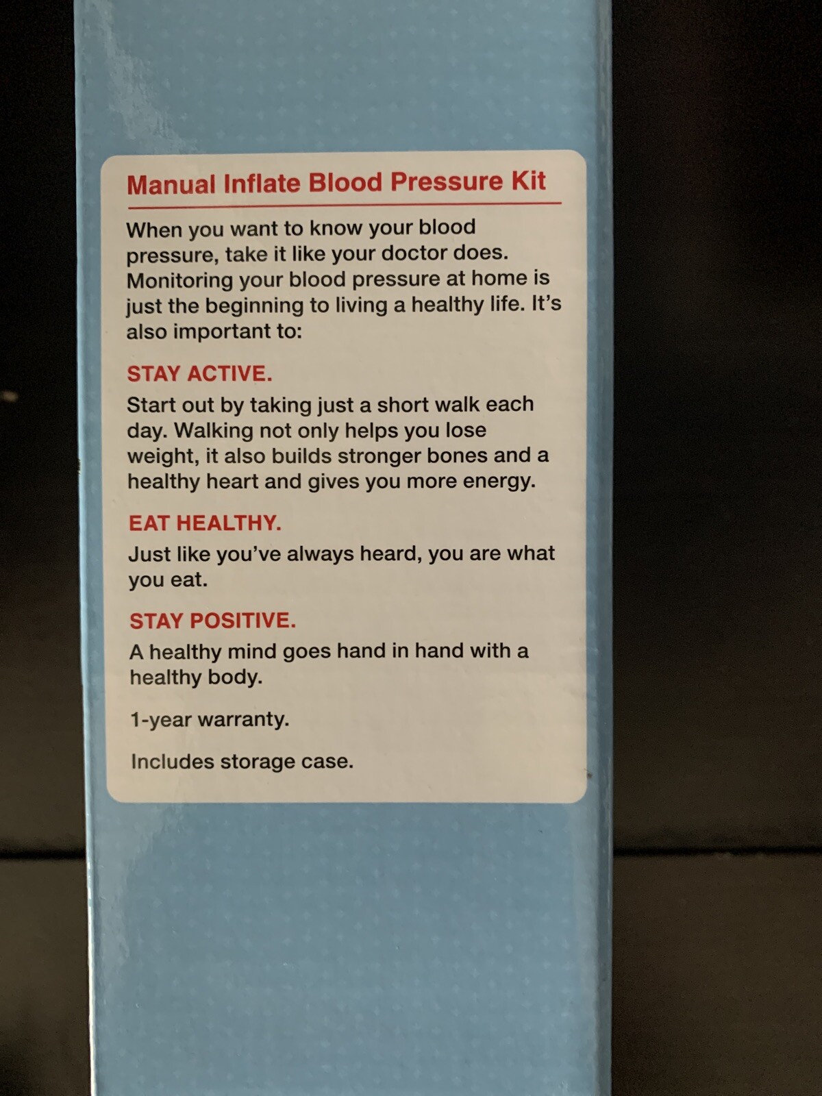 WALGREENS MANUAL INFLATE BLOOD PRESSURE KIT 311917183756 eBay