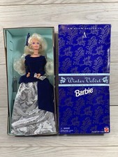 Barbie Avon Exclusive Winter Velvet 15571 Mattel 1995 NRFB Special w/ Stand READ