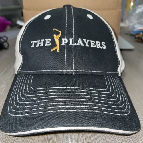 THE PLAYERS CAP Golf Hat Black White 