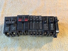 Lot 9 Various Vintage Circuit Breakers 15A, 20A, 40A ITE GE Cutler T B 1-2 Pole