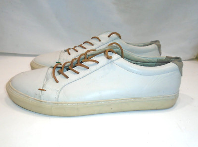 Moods of Norway Mens White Leather Casual Shoes Size EU 46 US 13 M