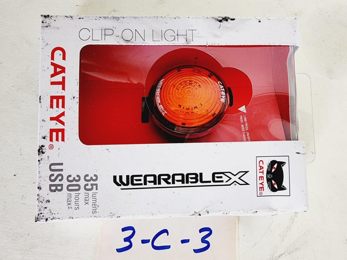 CatEye Sl-wa100 Wearable X Light Black Rear Clip on USB 20 for