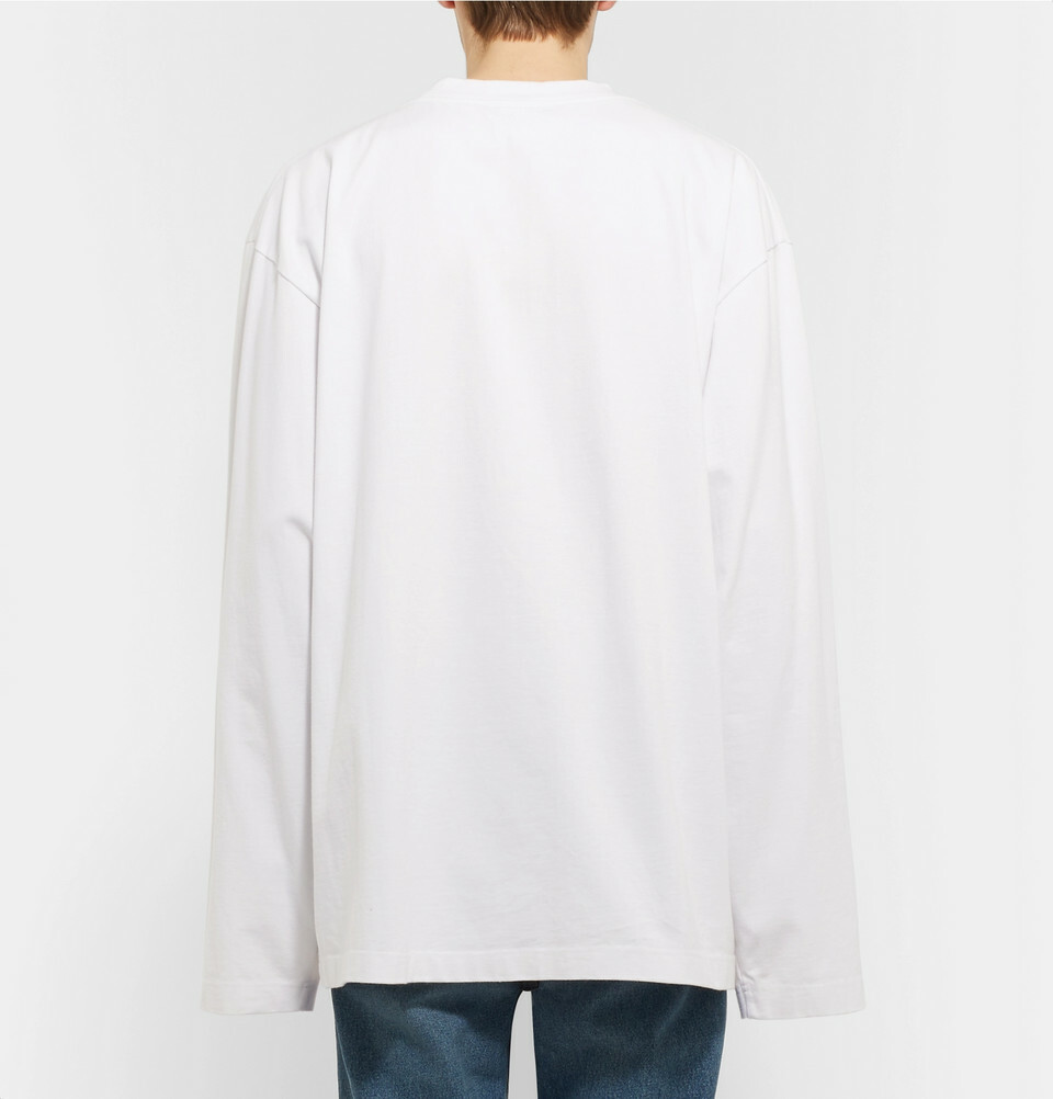 NWT Vetements Umbro Oversized Printed Cotton-Jersey White
