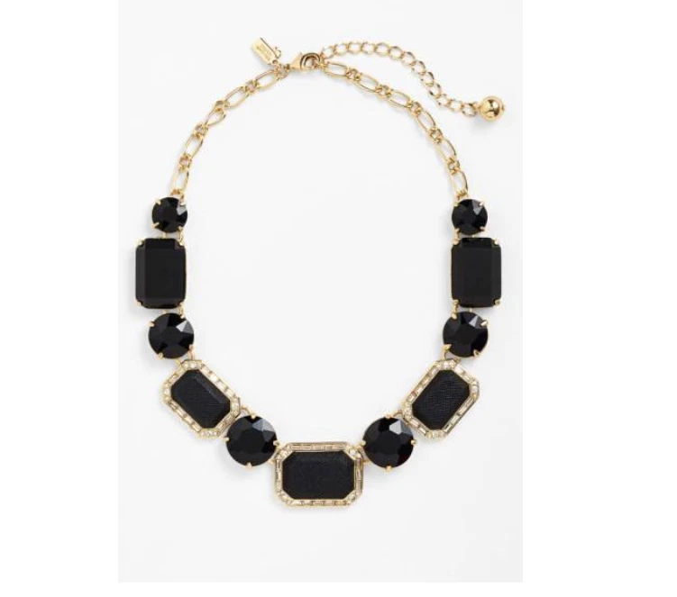 Collar para mujer Kate Spade Jackpot Jewels negro dorado W1056 Foto 3 de 3