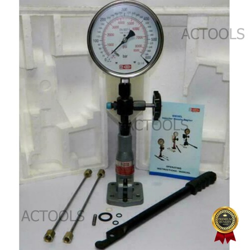 Diesel Injector Nozzle Pop Tester 0- 600 BAR Dual Scale 0-8500 PSI Gauge TOOLS - Picture 22 of 22