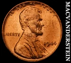 1944 Lincoln Wheat Cent- Red- Choice Gem Brilliant Uncirculated Luster #J7076