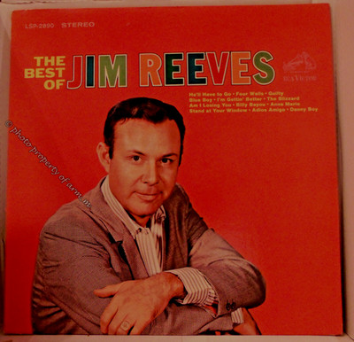 Jim Reeves, The Best Of, 1964 Vinyl Stereo LP Very Good Condition  *