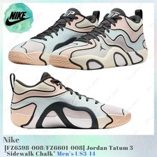Nike Jordan Tatum 3 Sidewalk Chalk FZ6598-008 / FZ6601-008 Men's US3-14 NEW