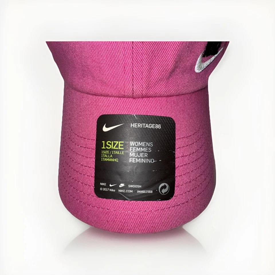 Nike Heritage86 Strapback Adjustable Hat Cap Swoosh Women Pink - Image 3 of 4