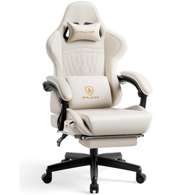 Gaming Chair for Adults, Ergonomic Computer Game Chairs with Speakers, Footre...