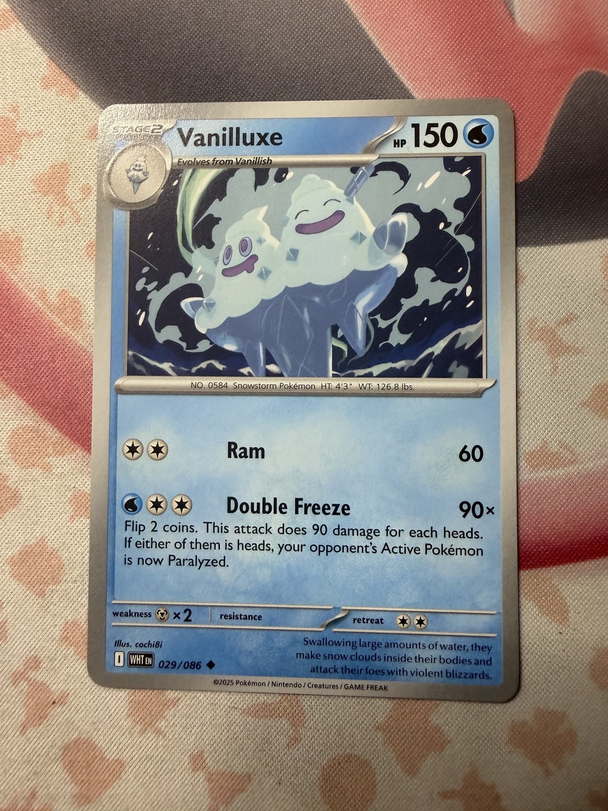 Vanilluxe Uncommon SV: White Flare 029/086 NM English Pokemon Card