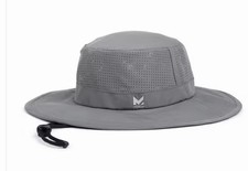 NWT Mission Cooling Everywhere Polyester Hat Gray UPF50 Cooling Band Breathable