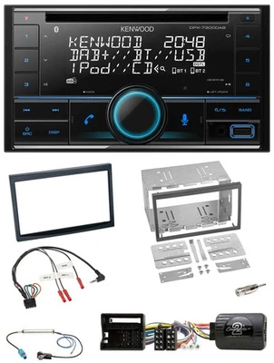 Kenwood CD 2DIN DAB USB Lenkrad Bluetooth Autoradio für Peugeot 307 2006-2009 - Bild 1 von 4