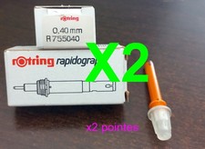 Rotring Rapidograph X2 pièces / Pointe de rechange 0,4 mm R755040