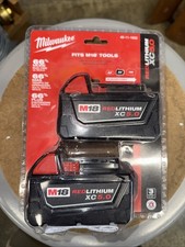 Milwaukee 48-11-1850 M18 XC 5.0 AH 18 Volt Capacity Battery 2 PACK 48-11-1852