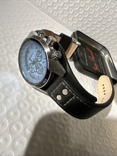 Fossil Coachman Three Sub Dials Leather Strap Luminous Hands CH2564 Mens Watch