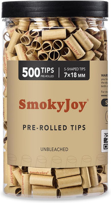 500 Pcs 7Mm Natural Unbleached Pre Rolled Filter Tips for Rolling Paper