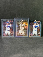 Pete Crow Armstrong 2024 Topps Chrome Rookie Cards Sepia + 2 x Base #Cubs