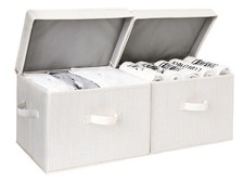 StorageWorks Fabric Storage Bins with Lid, De...