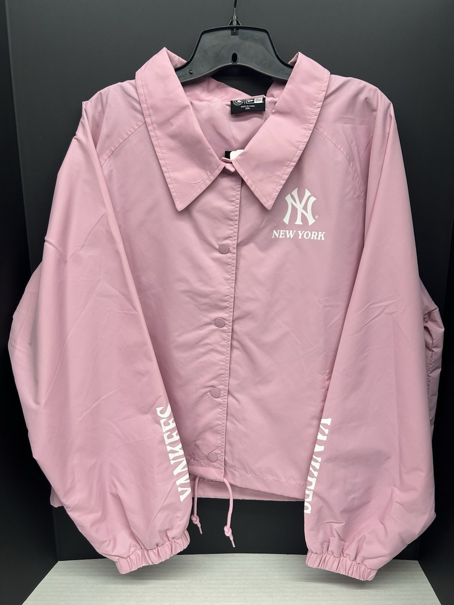 New York Yankees NEW ERA GAME DAY PINK BUTTON UP JACKET WOMENS