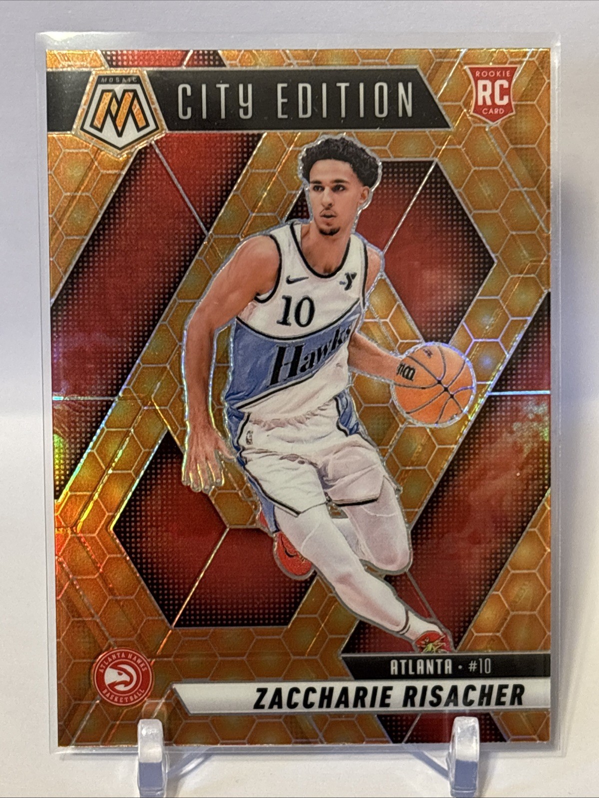 2024-25 Mosaic Zaccharie Risacher City Edition Honeycomb RC
