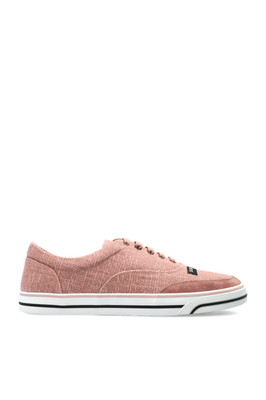 DOLCE&GABBANA Pink Suede Leather Sneakers New & Authentic
