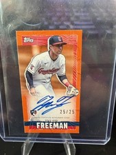 2023 Topps RIP Tyler Freeman RC Mini Auto 25/25 Cleveland Guardians