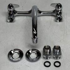 PFISTER 2-Handle Wall Mount Kitchen Faucet Polished Chrome G127-1000